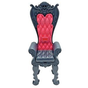 Monster High Deadluxe High Pink Black Replacement Throne Chair - Chair Only